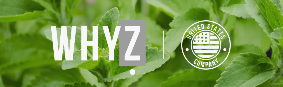 WHYZ Liquid Stevia Drops 8oz Plant-Based, Zero Calorie Sweetener, 1,183 Servings