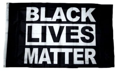 Flagge / Fahne Black Lives Matter schwarz Hissflagge 90 x 150 cm