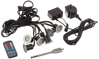 Sterno Home GL28103SS6 Paradise Low Voltage Color Changing LED Deck Light Kit 6W