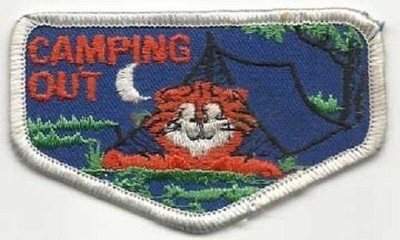 BSA Tiger Cubs Camping Out pocket flap patch 
