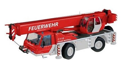 NZG 532-08 Terex Demag AC35 Mobile Hydraulic Crane FEUERWEHR 1/50 Die-cast MIB
