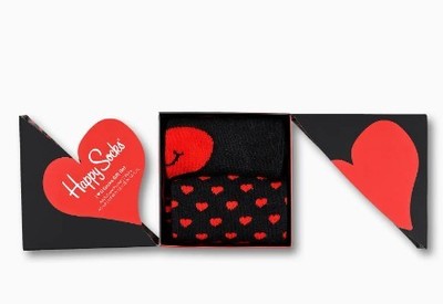 Happy Socks 2 Pack I Heart You Socks Gift Set XVAL02-9300