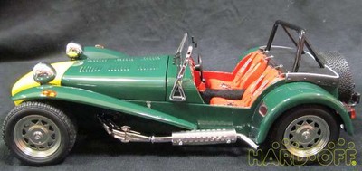Kyosho 1/18 Scale Minicar 4548565129942 Caterham Super Seven Yellow-Green Car