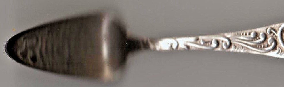 McVicker's Theatre Blue Jeans 50t Illinois Sterling SILVER INLAID Souvenir Spoon