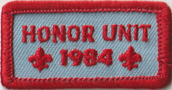 1984 Honor Unit Blue Patch Red Bdr (AR2219)