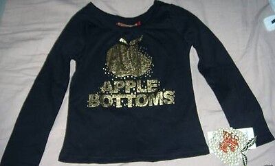 APPLE BOTTOM JEANS GIRLS LONG SLEEVED TOP SIZE 4 NWT