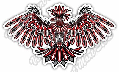 Eagle Haida Native American Indian Aztec Car Bumper Vinyl Sticker Decal 5"X4"