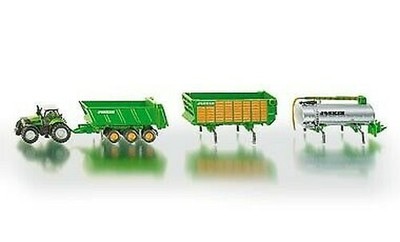 Siku 1848 Tracteur Deutz avec Set de Remorques Siku Fermier Neuf Top 1:87