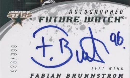 2008-09 SP Authentic - Fabian Brunnstrom #249