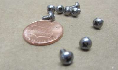 Round Head Phillips Machine Screw 18-8 Stainless Steel, 4-40 x 3/16'' L 100 Pcs