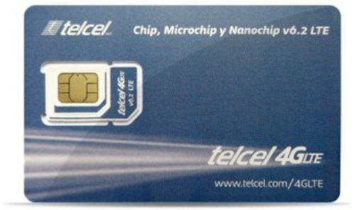Telcel Mexico Prepaid SIM Card with 1.5GB Data and Unlimited Calls and SMS SIM