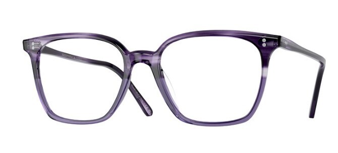 Pre-owned Oliver Peoples 0ov5488u Rasey 1682 Dark Lilac Vsb Square Unisex Eyeglasses In Clear