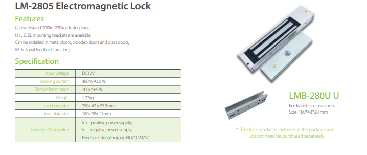 ZKTECO Access Control KIT 1,500 Users Mag Lock ID Cards TCP/IP