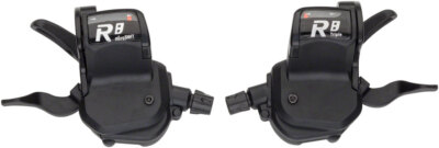 microSHIFT R8 Trigger Shifter Set, 8-Speed Road, Triple, Optical Indicator