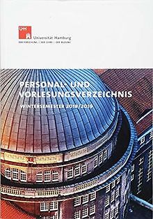 Personal- Und Vorlesungsverzeichnis Wintersemester 2018/20... | Livre | éTat Bon