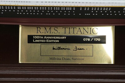 1:500 RMS TITANIC 1/500 SIGNED BY MILVINA DEAN
