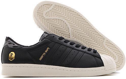 adidas Undefeated x A Bathing Ape x Superstars 80v Black for adidas Undefeated x A Bathing Ape x Superstars 80v Black for