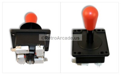 Happ American Competition Style Arcade Joystick RED 4/8 Way Elliptical Handle