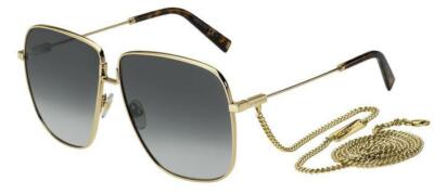 Pre-owned Givenchy Sunglasses Gv 7183/s J5g/9o Gold Grey Woman In Grey