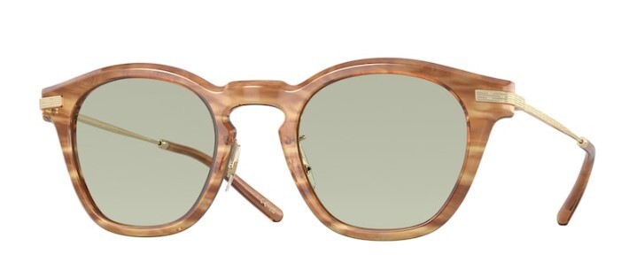 Pre-owned Oliver Peoples 0ov5496 Len 1744 Hinoki Tortoise/ Square Unisex Eyeglasses In Green Wash