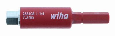Wiha Insulated Slimline Blade 1/4Inch Socket Adapter