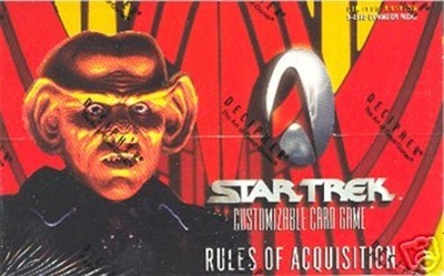 STAR TREK CCG : RULES OF ACQUISITION SEALED BOOSTER BOX