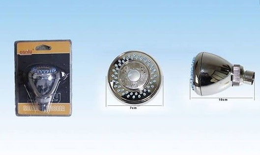 Soffione doccia multigetto tondo bagno doccetta alta pressione Ø 8 cm 52216 dfh