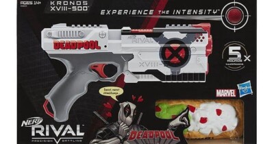 [NEW]Nerf Rival Deadpool WHITE Kronos XVIII-500 New 5 Rounds w/ Foam Chimichanga