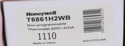 New  Honeywell  T6861H2WB Temperature Controller