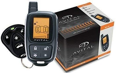 Avital 3305L 2-Way LCD Security System with 4-Button LCD Remote
