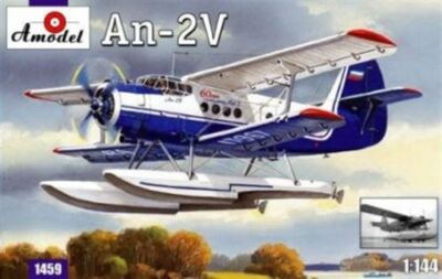 Amodel 1459 - 1/144 Antonov An-2V Floatplane, scale plastic model kit