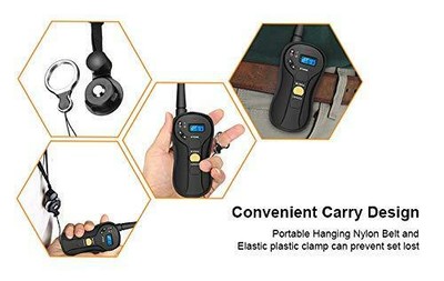Aniluxe Waterproof Submersible Long Distance Rechargeable Dog Remote Trainer Tra