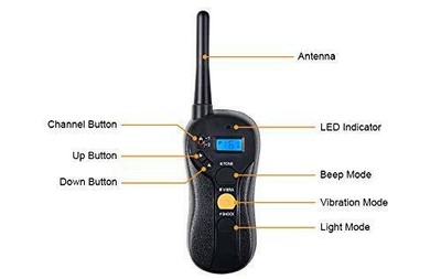 Aniluxe Waterproof Submersible Long Distance Rechargeable Dog Remote Trainer Tra