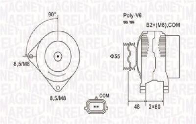 Original MAGNETI MARELLI Generator 063731974010 für Renault | eBay
