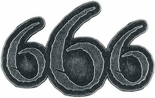666 Devil Metal Pin - Music Band Hat Lapel Badge Licensed
