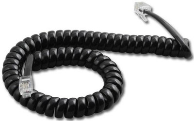 Qty 10 Avaya Lucent 6 6D 18 18D 34D Black 9' FT Phone Handset Coil Cords Wires