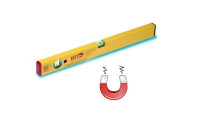 LIVELLA IN ALLUMINIO CON BASE MAGNETICA CALAMITA 50 cm HIT PROFESSIONAL TOOLS