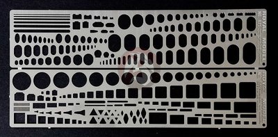 Royal Model (All Scales) Templates and Stencils Set (for model aircrafts) 671