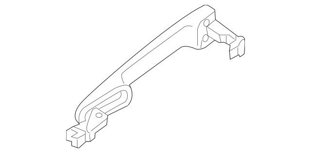 Mazda OEM Right Side Exterior Door Handle TK49-58-41XC-2M