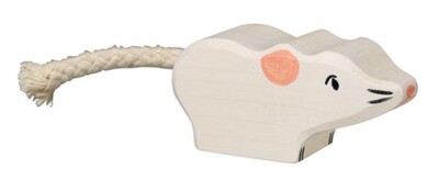 Wooden Tiger 80541 Mouse 4.5 cm Wooden Figures Series Farmland