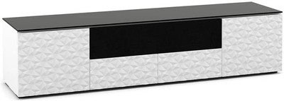 Salamander Milan 245 Quad-Width AV Cabinet (White with Black