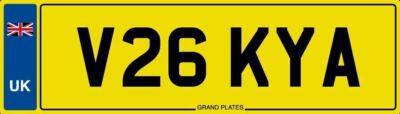 VICKY A NUMBER PLATE V26 KYA PRIVATE REGISTRATION VICKY VICTORIA VICKS VIC VIKKI