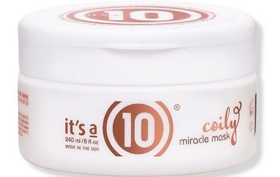 Это 10-процентная волшебная маска для волос Coily Miracle, 8 унций