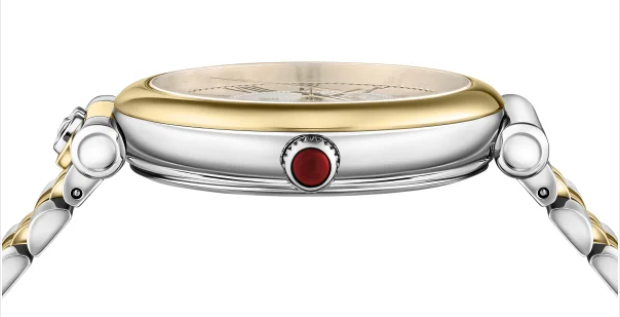 Pre-owned Ferragamo Ora Moon Phase Quartz Silver Dial Ladies Watch Sfuw00422