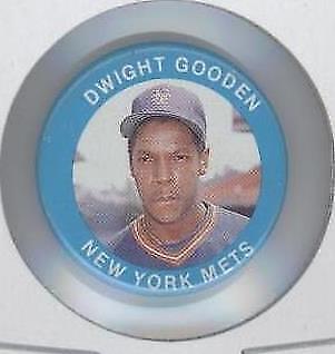 1984 Fun Foods Buttons - Dwight Gooden #27