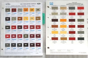 Ford 2001 color charts #6