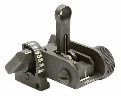 MaTech Solutions BUIS Rear Sight Flip Up Ranging 200-600 Meters