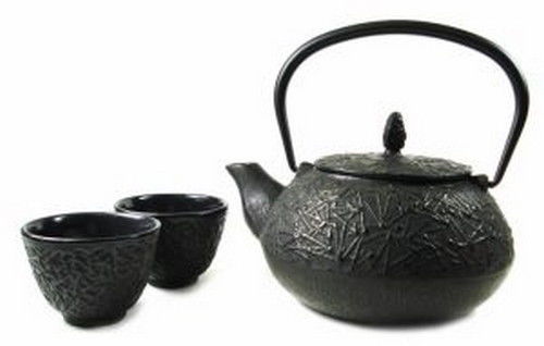 KIYOSHI Luxury Japanese Tea Set, 11 PC Cast Iron Tea Pot Set - Blue –  Môdern Space Gallery