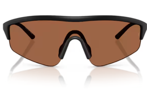 Pre-owned Oliver Peoples 0ov5560s R-7 700153 Semi Matte Black Clay Shield Men's Sunglasses In Orange