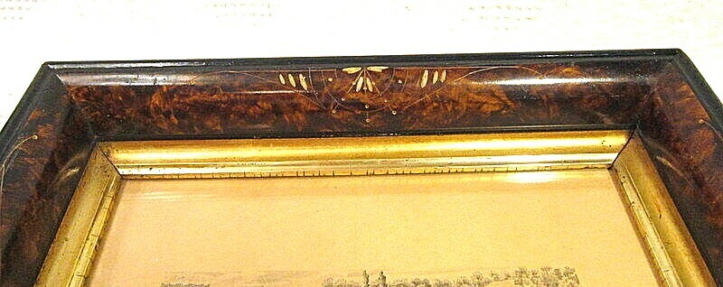 Antique Aesthetic Eastlake Victorian Picture Frame GOLD GILT 8 x 10 Walnut 1870s